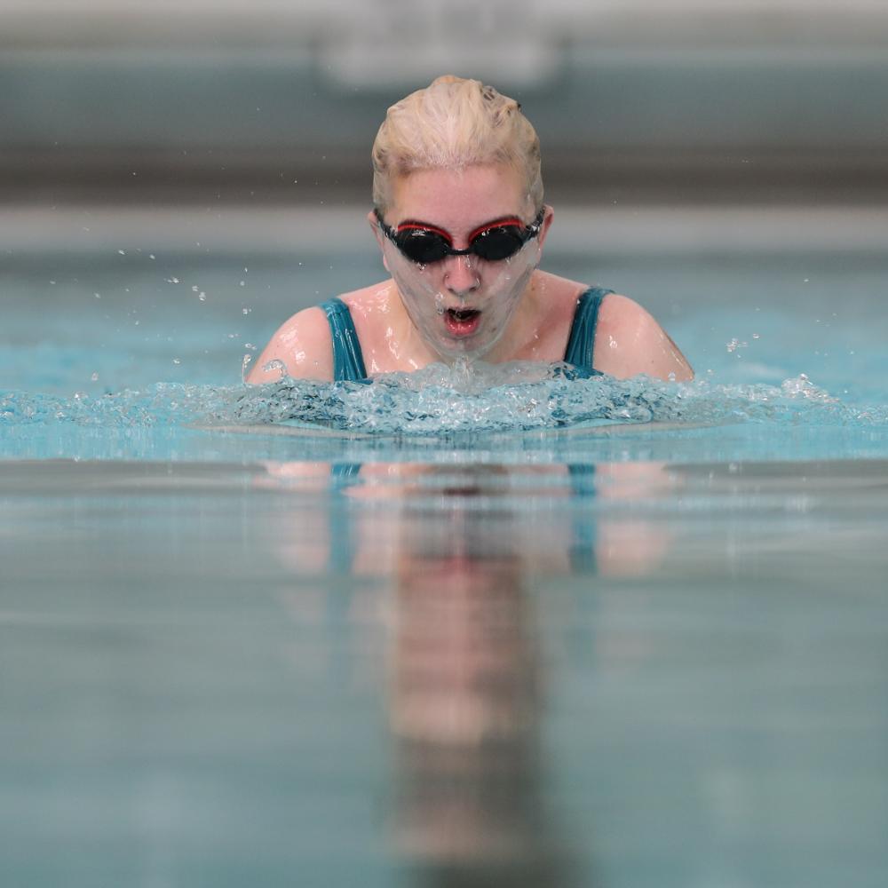 swimmer in pool