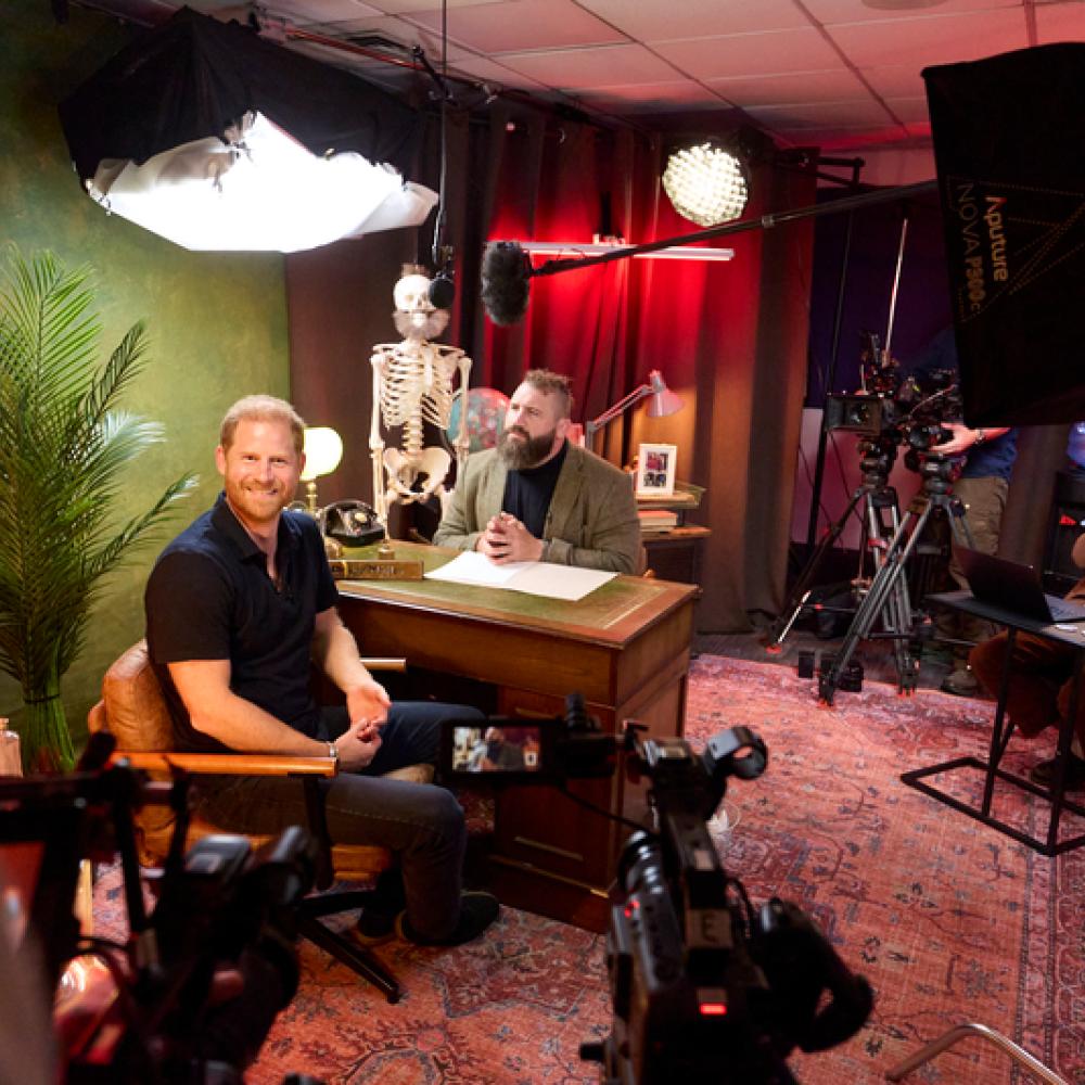 Duke of Sussex in Joe Marler's podcast studio