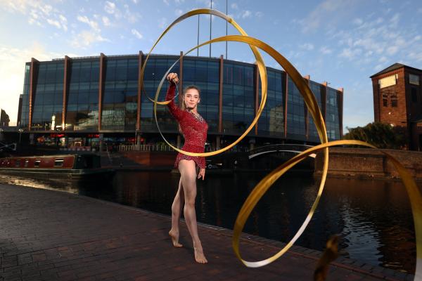 gymnastic with ribbon